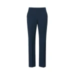 Max Mara Canon Stretch Wool Cigarette Trousers in Navy | Tailored pants | Coveti