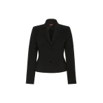 Max Mara Cantico Technical Cady Jacket in Black | Blazers | Coveti