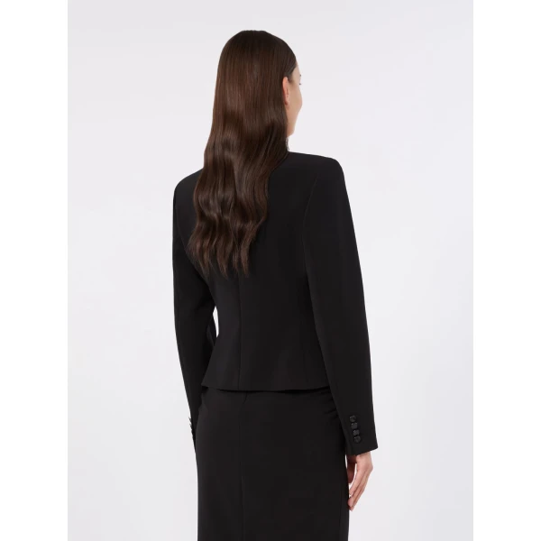 Max Mara Cantico Technical Cady Jacket in Black | Blazers | Coveti