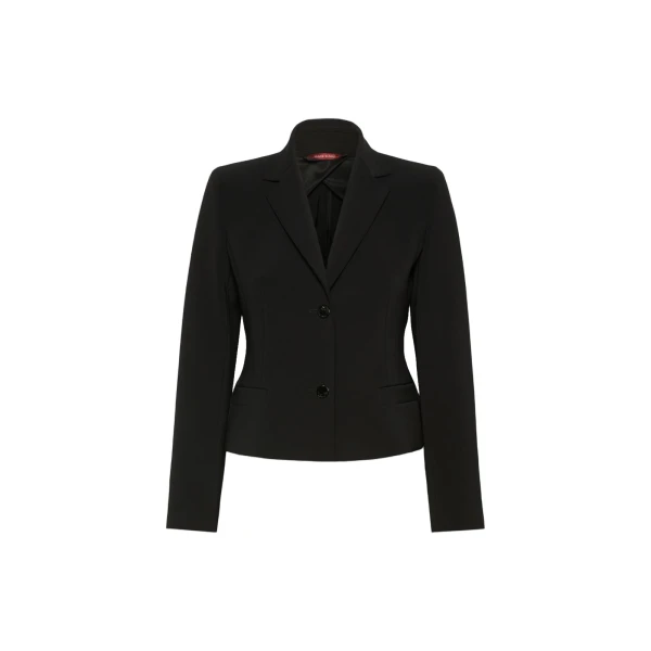 Max Mara Cantico Technical Cady Jacket in Black | Blazers | Coveti