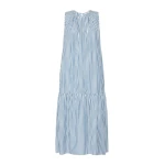 Max Mara Capo Long Cotton Poplin Dress in Cornflower Blue | Maxi Dresses | Coveti