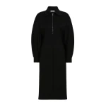 Max Mara Capo Wool and Lyocell Jersey Dress in Black | Maxi Dresses | Coveti
