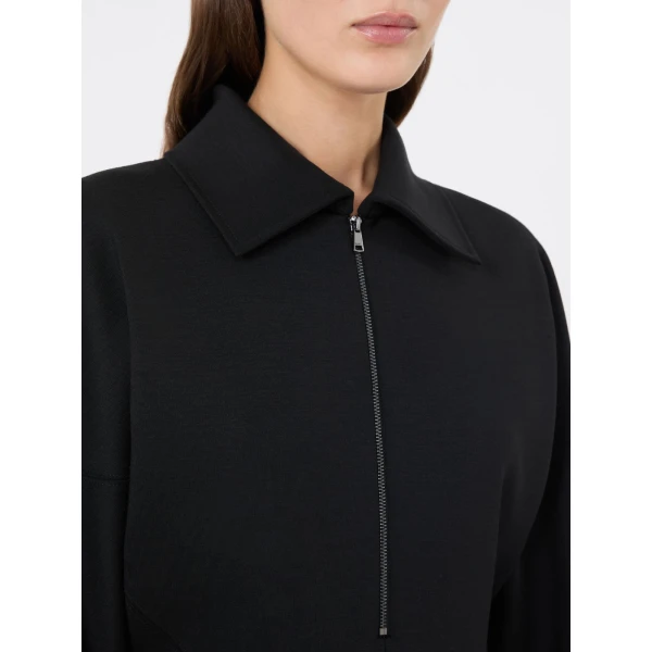 Max Mara Capo Wool and Lyocell Jersey Dress in Black | Maxi Dresses | Coveti