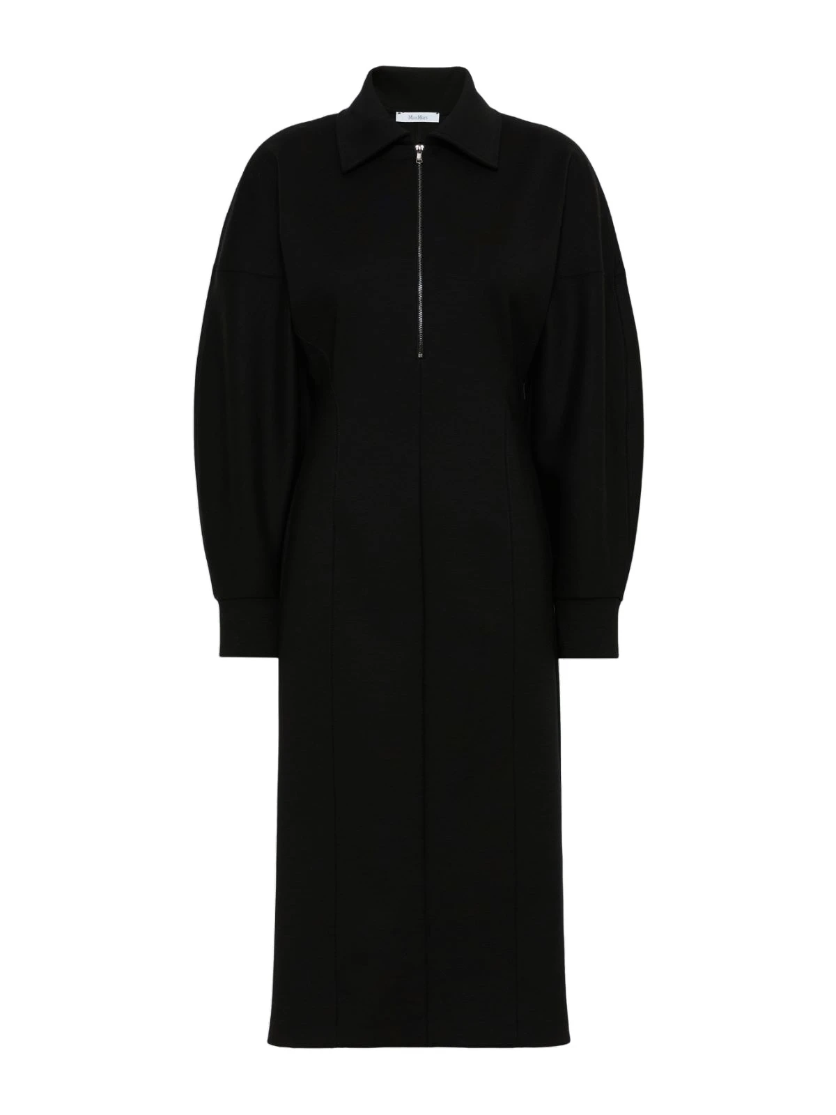 Max Mara Capo Wool and Lyocell Jersey Dress in Black Max Mara Capo Wool and Lyocell Jersey Dress in Black | Maxi Dresses | Coveti
