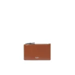 Max Mara Cardholder Leather Card Holder in Amber Brown | Wallets & Purses | Coveti
