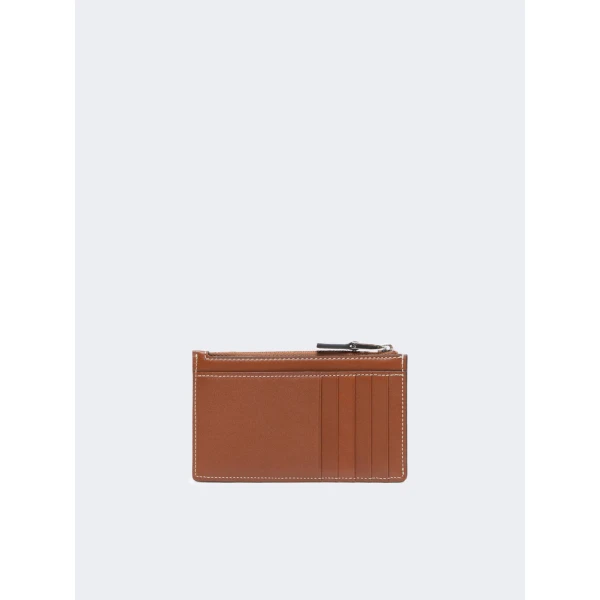 Max Mara Cardholder Leather Card Holder in Amber Brown | Wallets & Purses | Coveti
