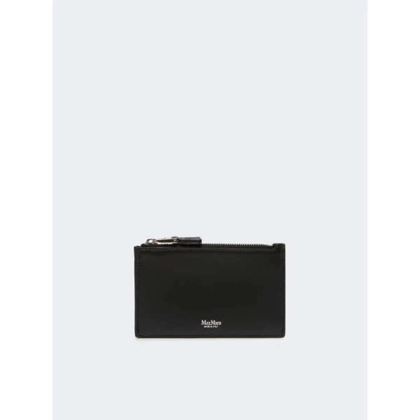Max Mara Cardholder Leather Card Holder in Black | Wallets & Purses | Coveti