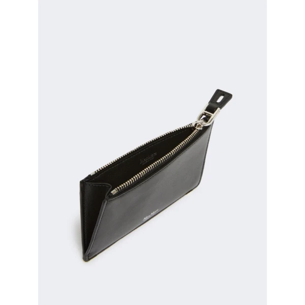 Max Mara Cardholder Leather Card Holder in Black | Wallets & Purses | Coveti