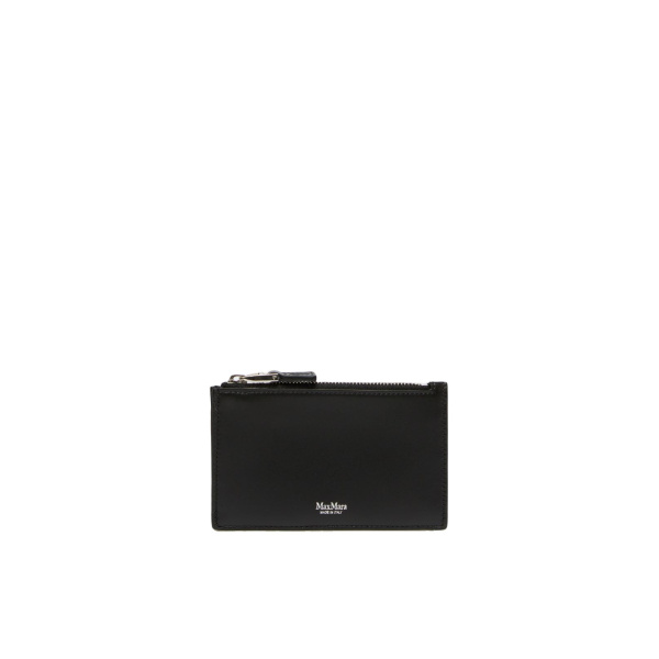 Max Mara Cardholder Leather Card Holder in Black | Wallets & Purses | Coveti
