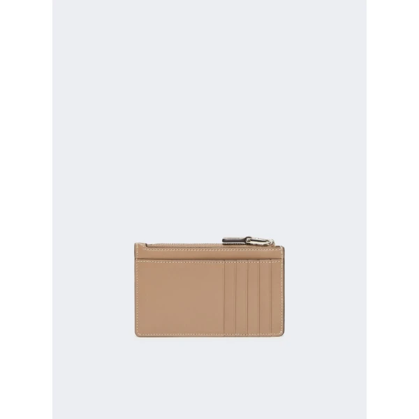 Max Mara Cardholder Leather Card Holder in Mud | Wallets & Purses | Coveti
