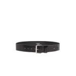 Max Mara Carnet Wide Leather Belt in Black | Belts | Coveti