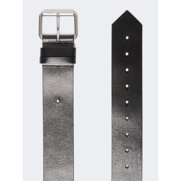 Max Mara Carnet Wide Leather Belt in Black | Belts | Coveti
