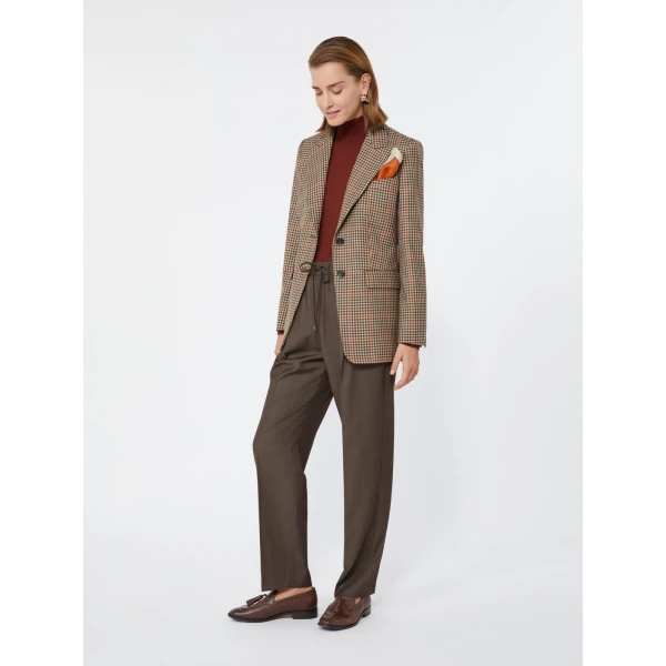 Max Mara Caro Single-Breasted Wool Twill Blazer in Camel | Blazers | Coveti