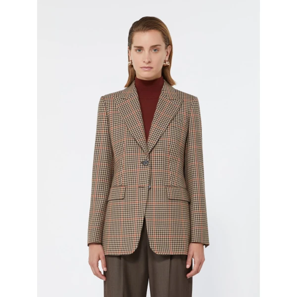 Max Mara Caro Single-Breasted Wool Twill Blazer in Camel | Blazers | Coveti