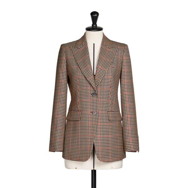 Caro Single-Breasted Wool Twill Blazer in Camel