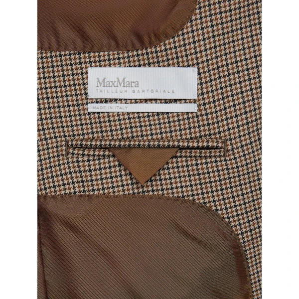 Max Mara Caro Single-Breasted Wool Twill Blazer in Sand | Blazers | Coveti