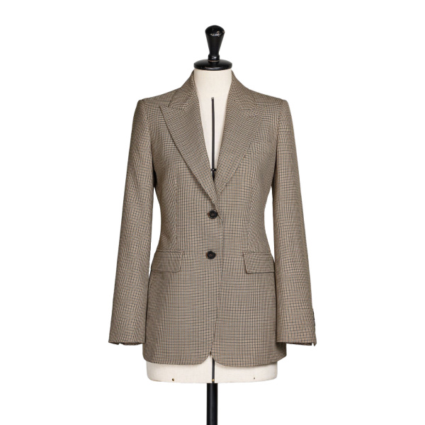 Max Mara Caro Single-Breasted Wool Twill Blazer in Sand | Blazers | Coveti