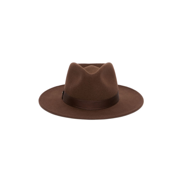 Max Mara Carpa Wool and Cashmere Felt Hat in Rust | Hats | Coveti