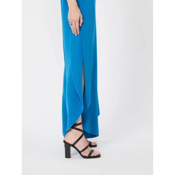 Max Mara Cartone Sleeveless Cady Jumpsuit in Ocean Blue | Jumpsuit | Coveti