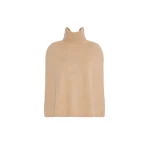 Max Mara Cashmere Turtleneck Cape in Camel | Coats | Coveti
