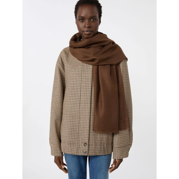 Max Mara Cashmere and Silk Stole in Brown | Scarves | Coveti