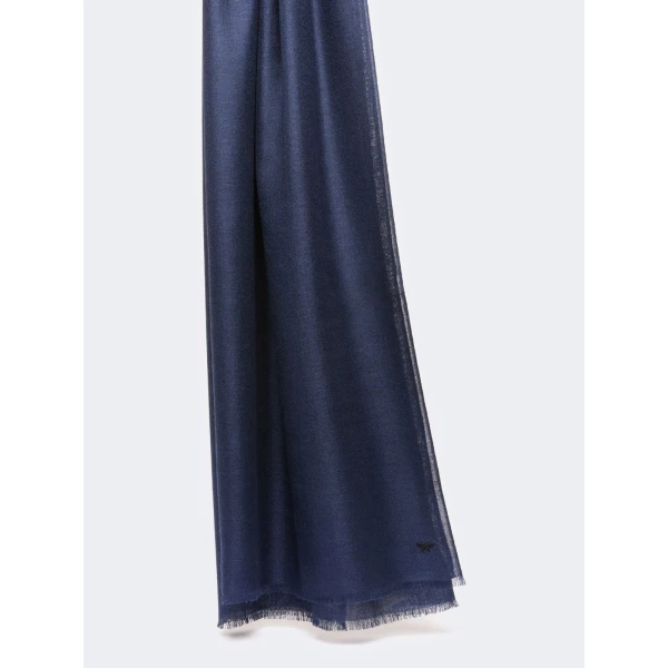 Max Mara Cashmere and Silk Stole in Ultramarine | Scarves | Coveti