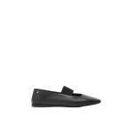 Max Mara Caucaso Nappa Leather Ballet Flats in Black | Flats | Coveti