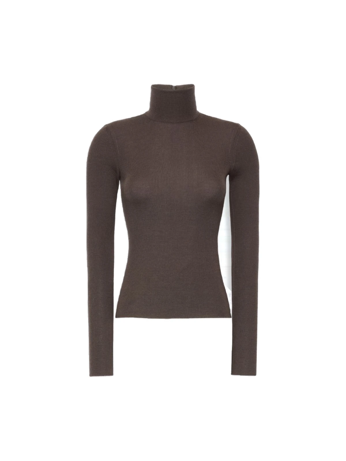 Max Mara Cavallo Wool Yarn Polo-Neck Sweater in Mud Max Mara Cavallo Wool Yarn Polo-Neck Sweater in Mud | Turtlenecks | Coveti