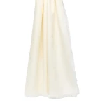 Max Mara Cedro Jacquard Wool and Silk Shawl in White | Scarves | Coveti