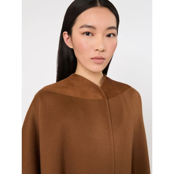 Max Mara Cerchio Oversized Cashmere Coat in Camel | Wool Coat | Coveti