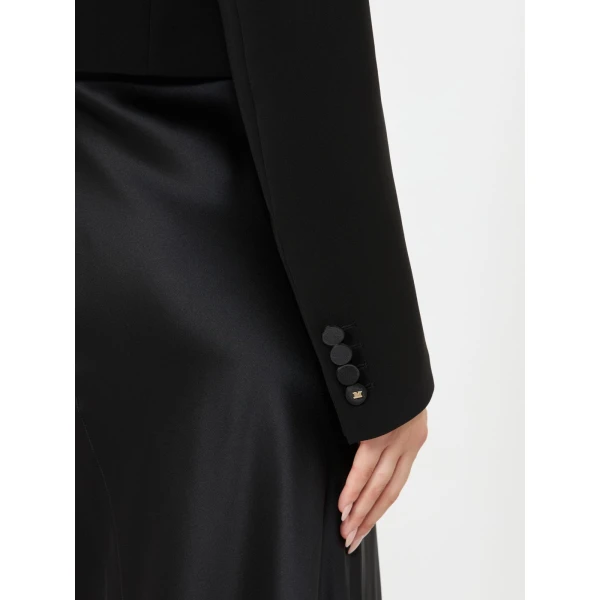 Max Mara Cestino Cady Spencer Jacket in Black | Blazers | Coveti