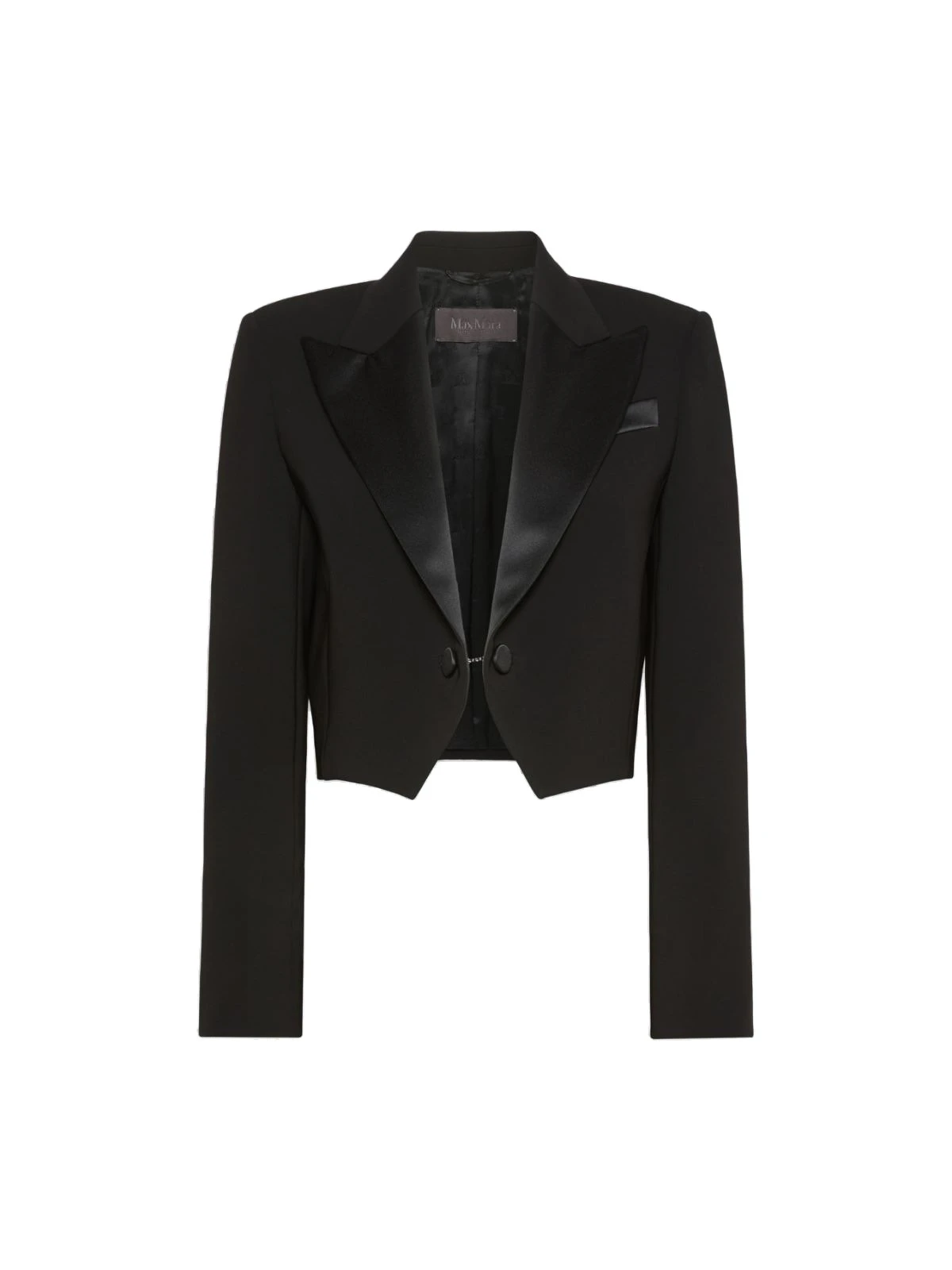 Max Mara Cestino Cady Spencer Jacket in Black Max Mara Cestino Cady Spencer Jacket in Black | Blazers | Coveti