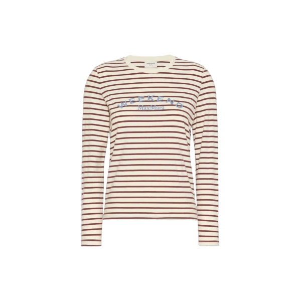 Cestino Long Sleeved Jersey T-Shirt in Bordeaux