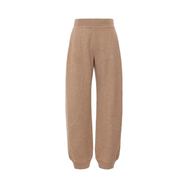 Cesto Wool and Cashmere Jogging Trousers in Beige