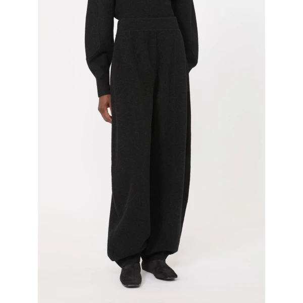 Max Mara Cesto Wool and Cashmere Jogging Trousers in Dark Grey | Sweatpants | Coveti