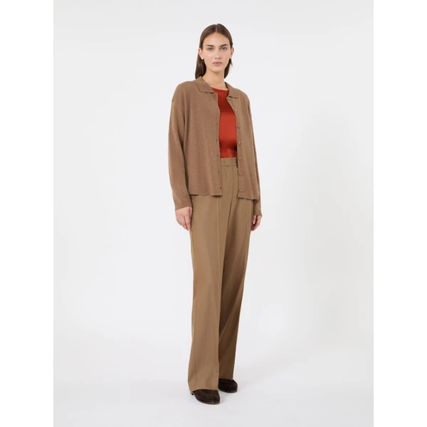 Max Mara Chiara Wool Cardigan in Camel | Cardigan | Coveti