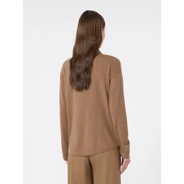 Max Mara Chiara Wool Cardigan in Camel | Cardigan | Coveti