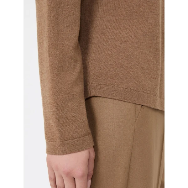 Max Mara Chiara Wool Cardigan in Camel | Cardigan | Coveti