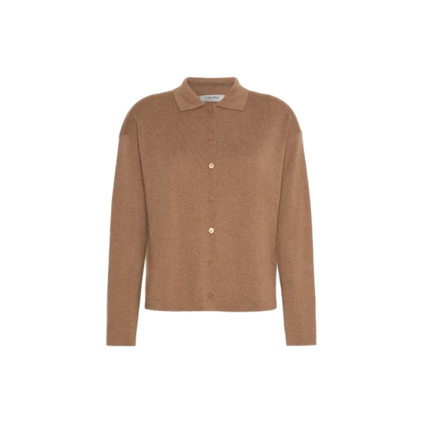 Chiara Wool Cardigan in Camel