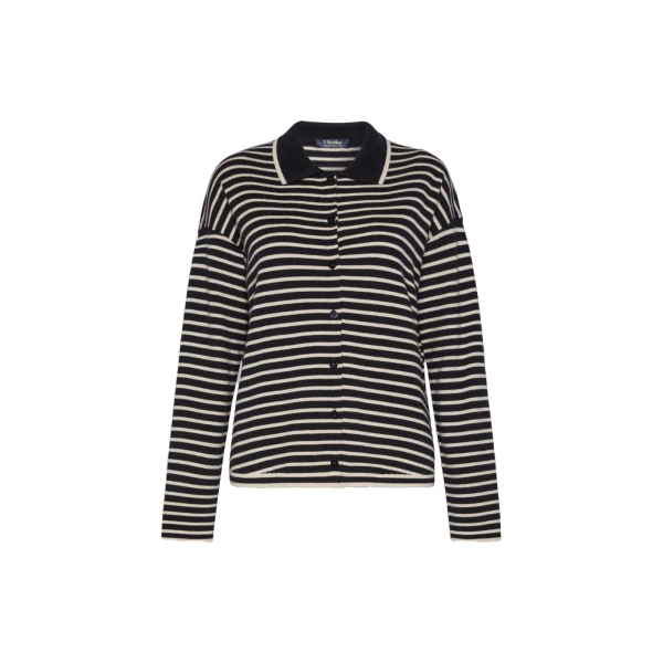 Max Mara Chiara Wool Cardigan in Ultramarine | Cardigan | Coveti