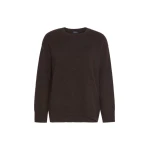 Max Mara Chicca Brushed Cashmere Crew-Neck Sweater in Brown | Sweaters | Coveti