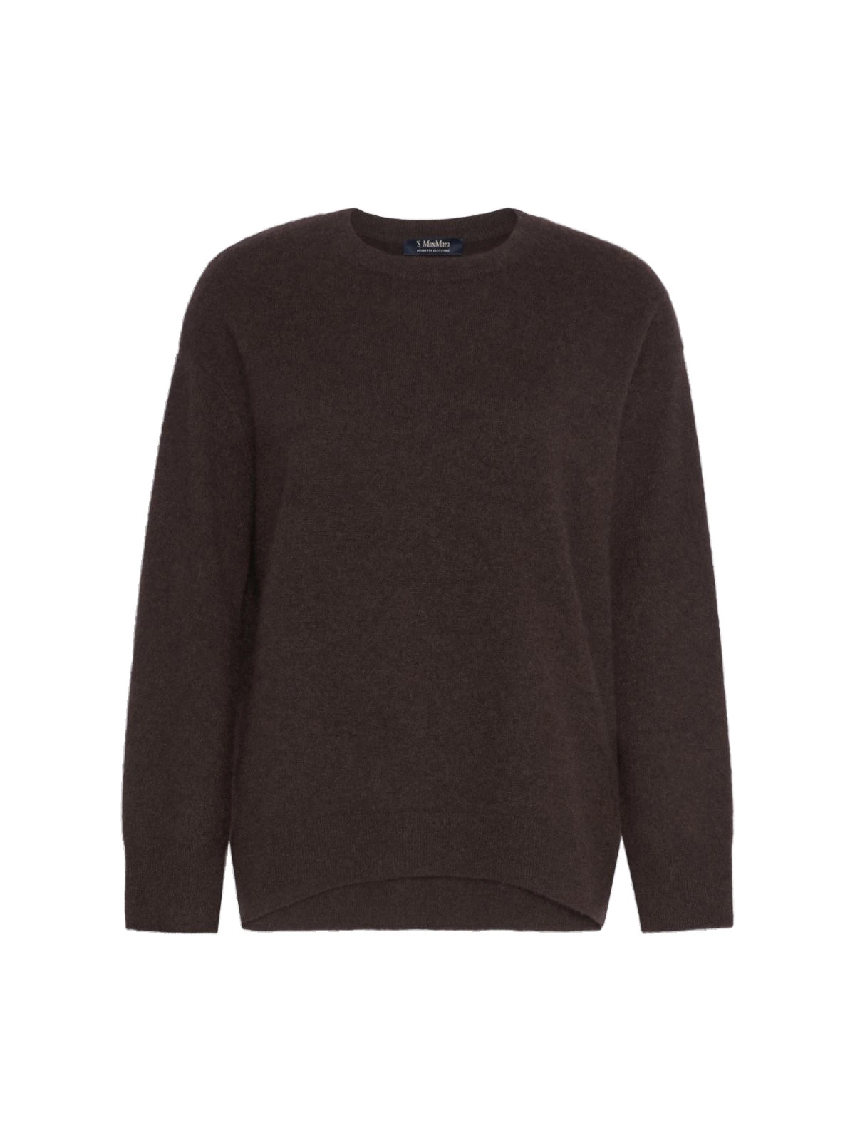 Max Mara Chicca Brushed Cashmere Crew-Neck Sweater in Brown Max Mara Chicca Brushed Cashmere Crew-Neck Sweater in Brown | Sweaters | Coveti