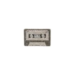 Max Mara Cicala Rhinestone Metal Brooch in Black | Brooches & Pins | Coveti