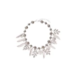 Max Mara Cippo Charm Choker Necklace in Silver | Necklace | Coveti