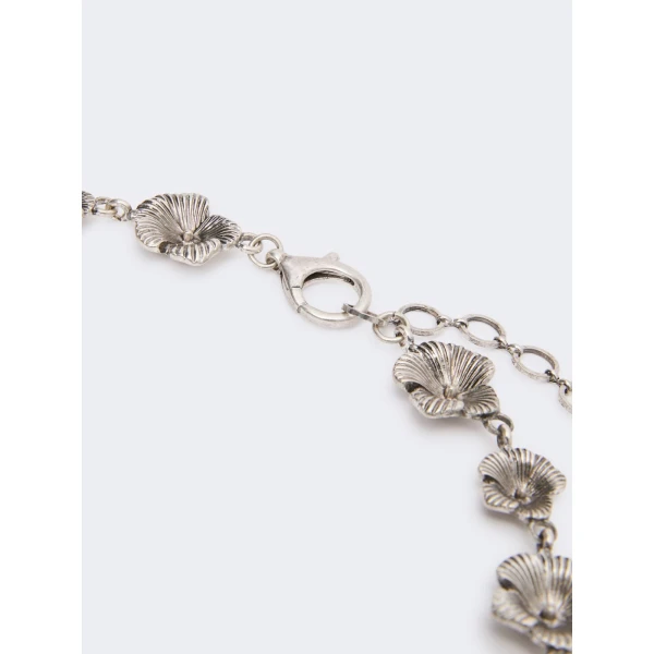 Max Mara Cippo Charm Choker Necklace in Silver | Necklace | Coveti