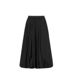 Max Mara Ciurma Long Water-Repellent Canvas Skirt in Black | Maxi Skirts | Coveti