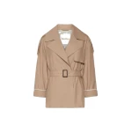 Max Mara Clara Oversized Water-Repellent Twill Trench Coat in Camel | Trench Coat | Coveti