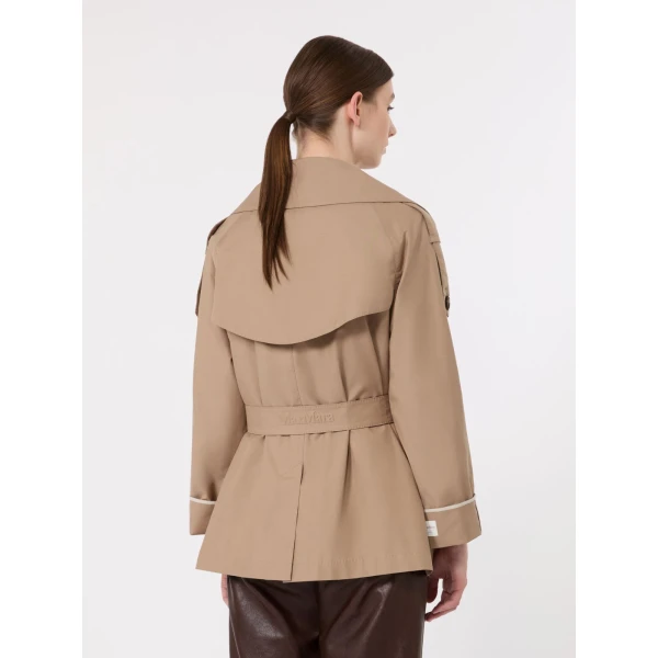 Max Mara Clara Oversized Water-Repellent Twill Trench Coat in Camel | Trench Coat | Coveti