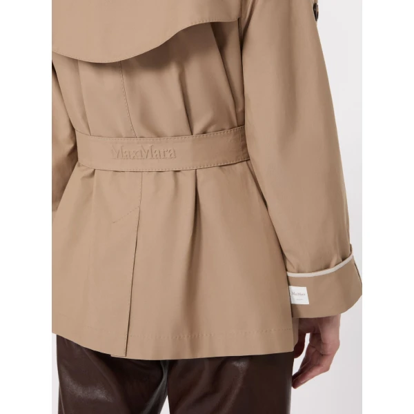 Max Mara Clara Oversized Water-Repellent Twill Trench Coat in Camel | Trench Coat | Coveti