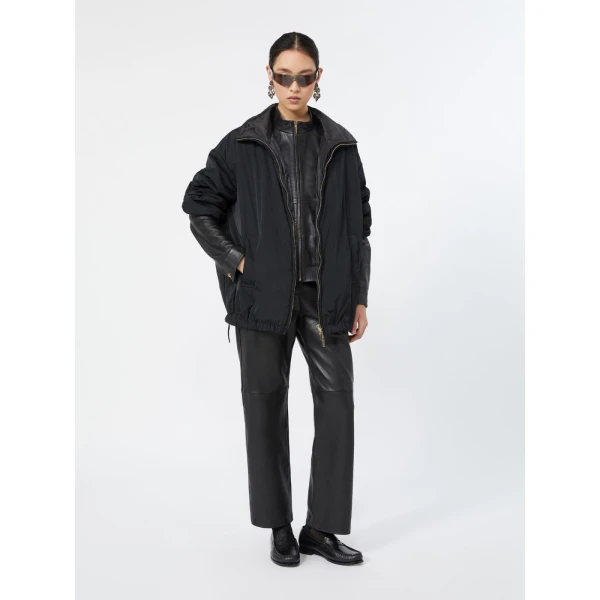Max Mara Claudia Reversible Radzmir Padded Bomber Jacket in Black | Jackets | Coveti